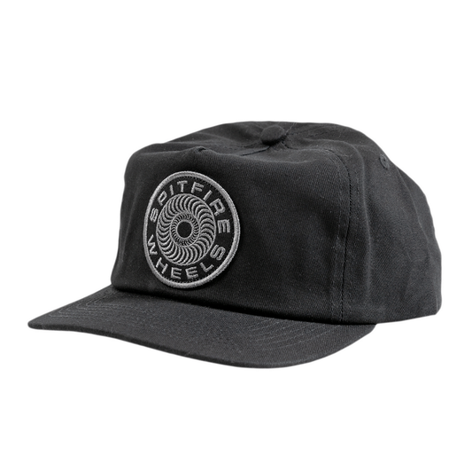 Spitfire 'Classic 87 Swirl Patch' Snapback Cap - Black/White