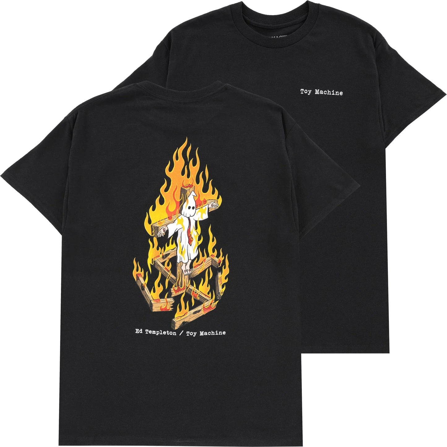 Toy Machine x Ed Templeton 'Charred Cross' Tee - Black