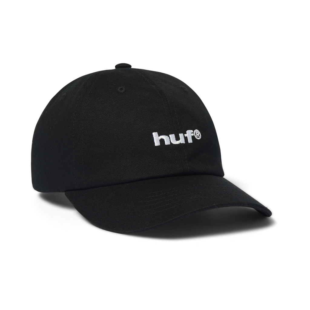 HUF '89 Embroidered' 6-Panel Strapback Cap - Black/White