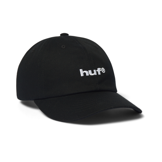 HUF '89 Embroidered' 6-Panel Strapback Cap - Black/White