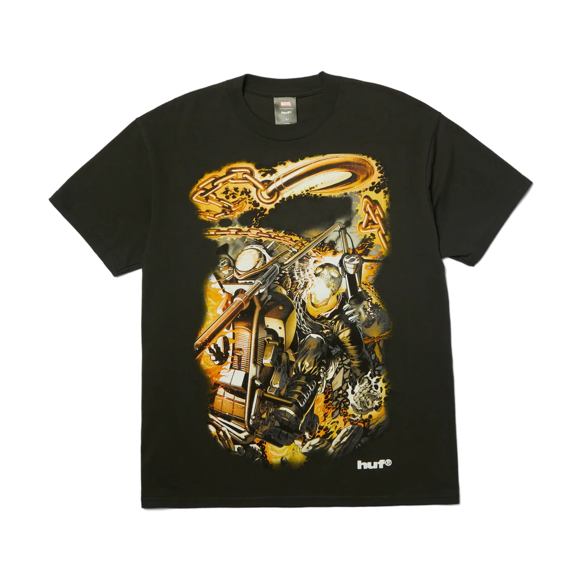 HUF x Marvel 'Ghost Rider Vengeance' Tee - Washed Black