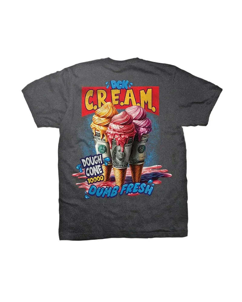 DGK 'Dough Cone' Heavyweight Tee - Vintage Black