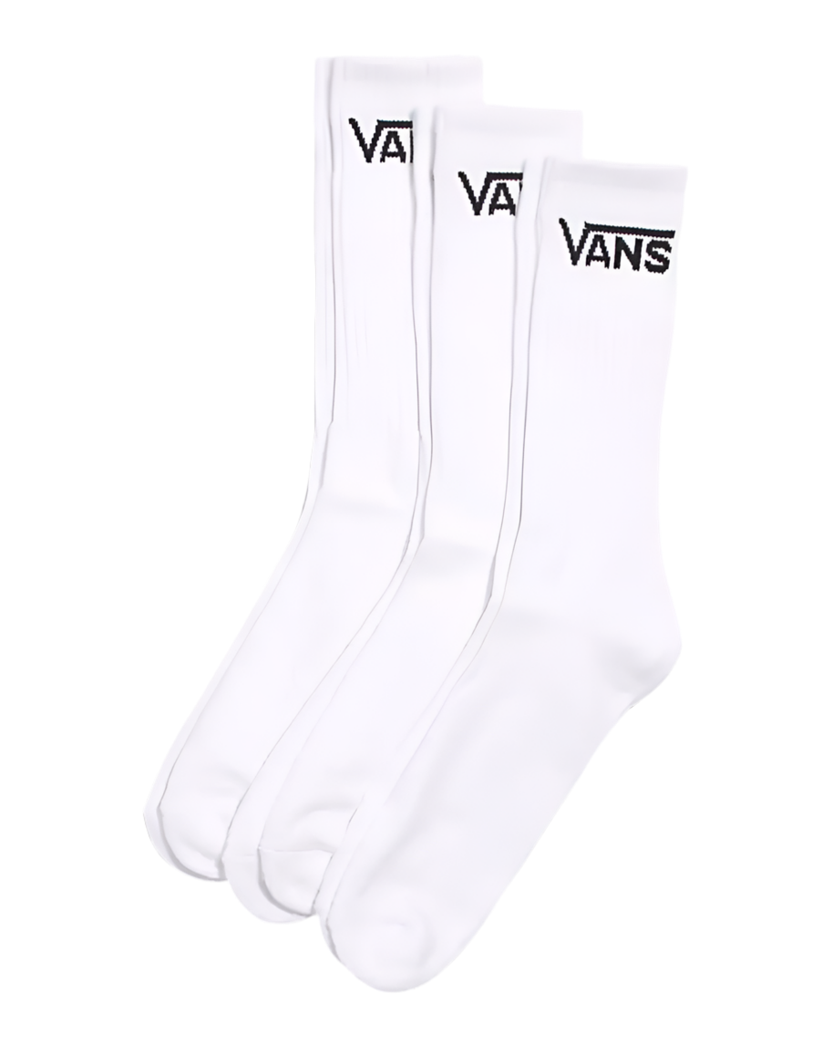 Vans 'Classic Crew' Socks - White (3 Pack)