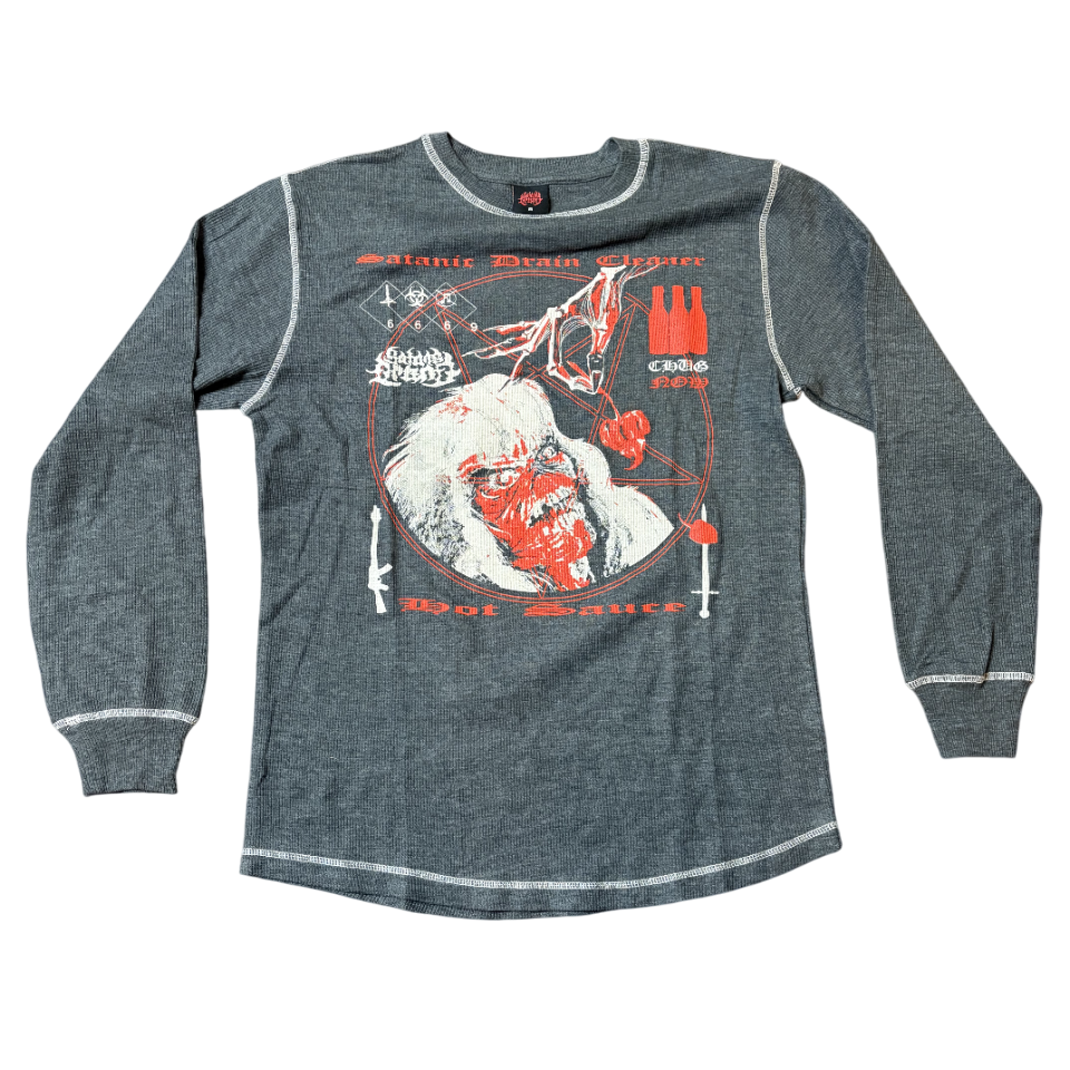 Satan’s Drano 'Tweaker Eddie' Thermal L/S - Dark Grey