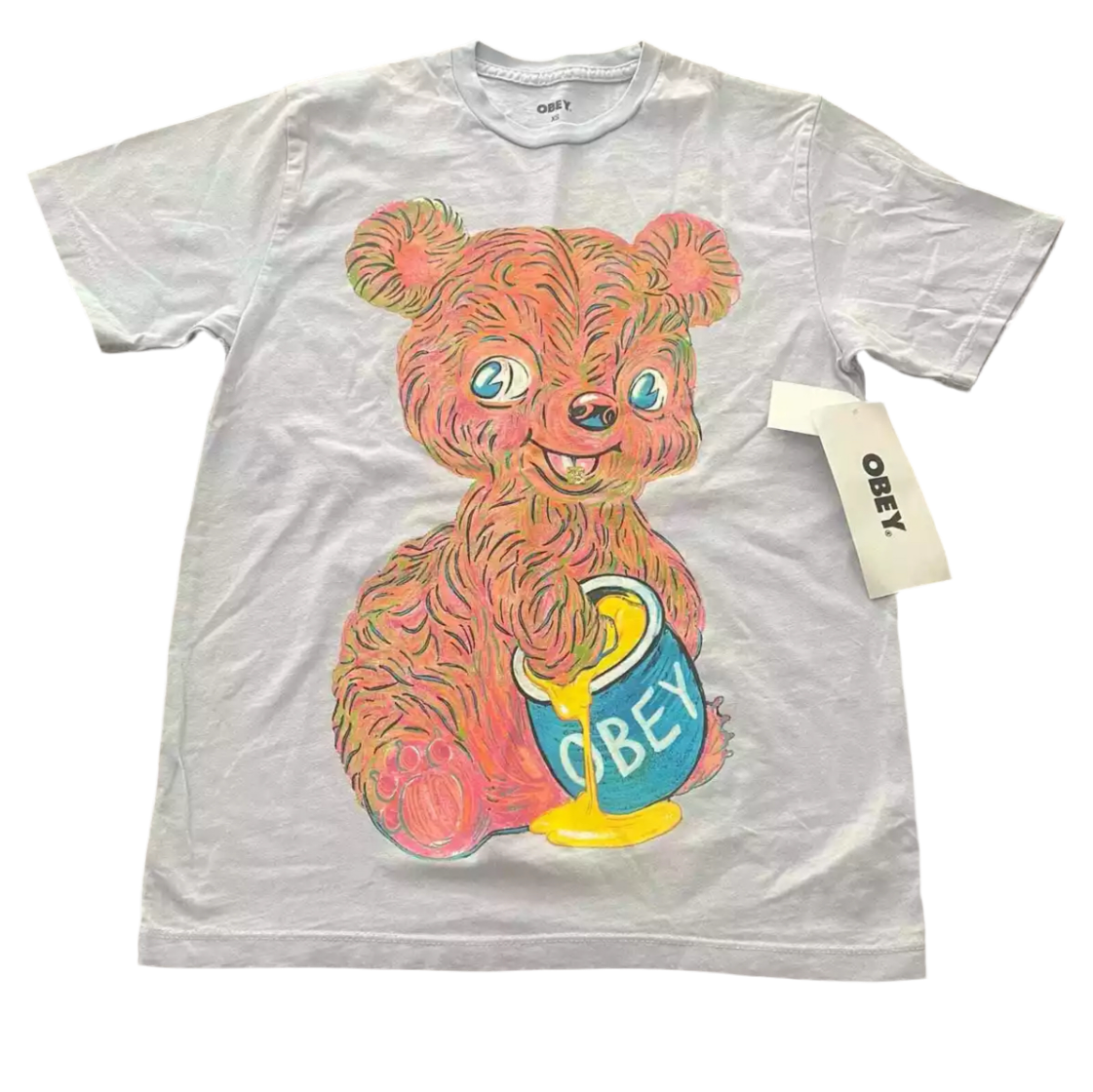 Obey 'Honey Bear' Tee - White (Women's)