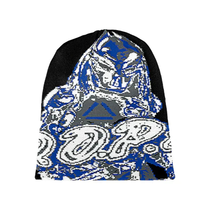 D.O.P.E. 'E-Man' Beanie - Grey/Blue