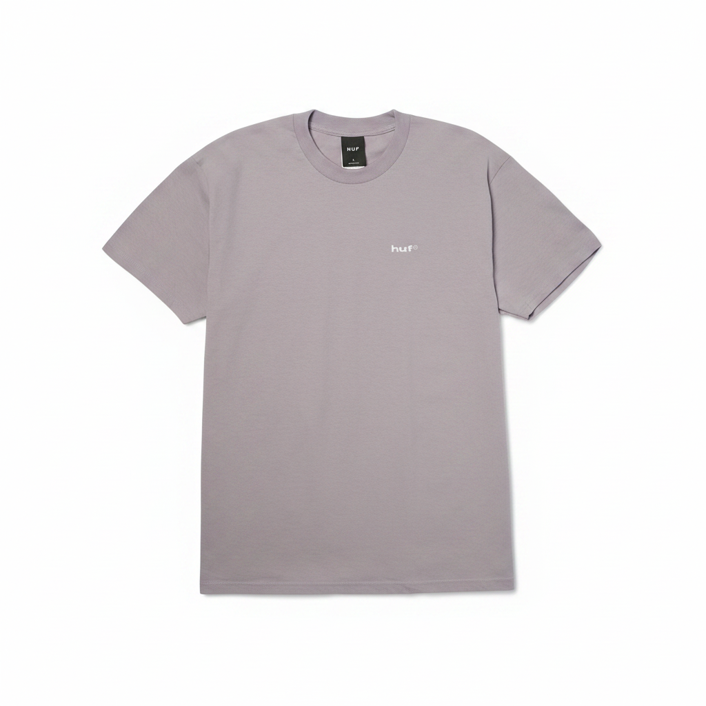 HUF '89 Embroidered' Tee - Lilac Chalk/White