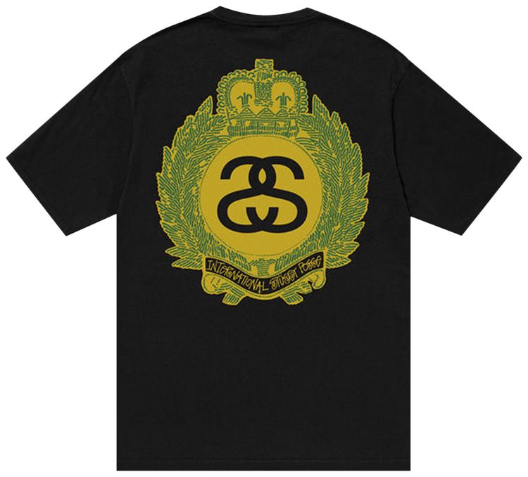 Stüssy 'Crown Wreath' Pigment Dyed Tee - Black