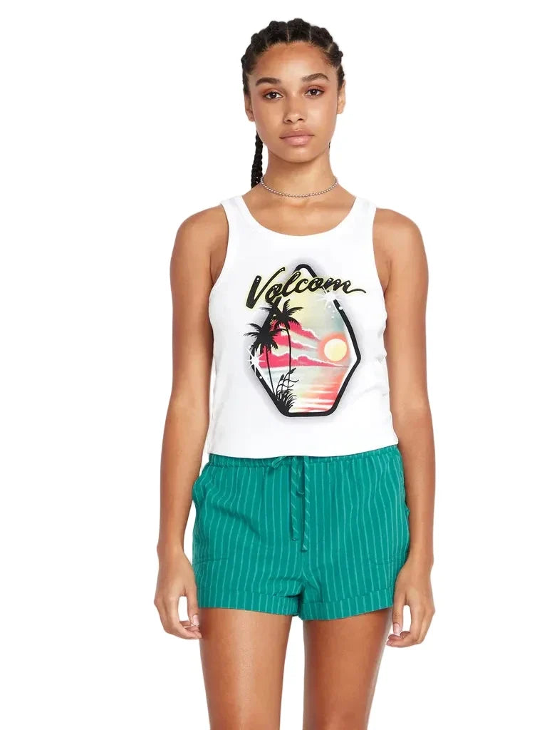 Volcom 'That One Baby' Cropped Tank Top - White (Women’s)