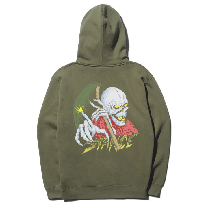 Stance 'Palm Slayer' Hoodie - Army Green