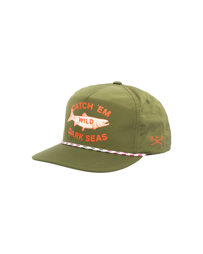 Dark Seas 'Hargus'  Cap - Olive