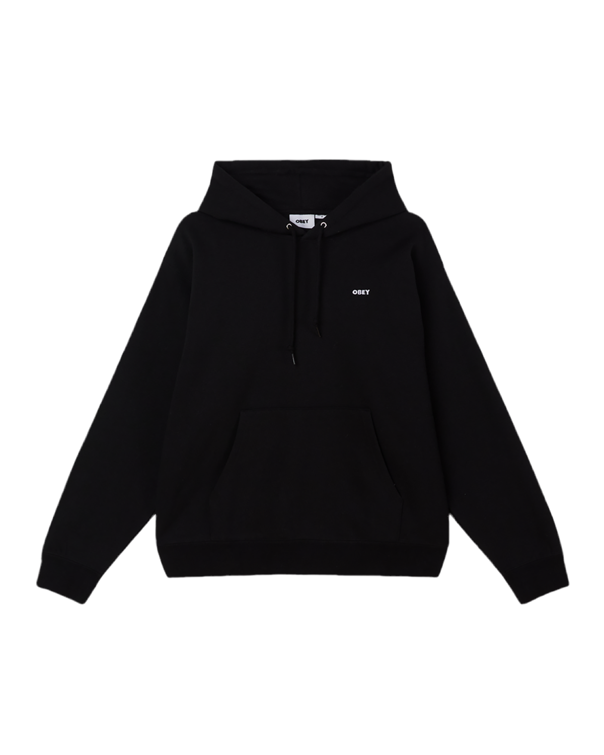Obey 'Icon Stencil Flame' Hoodie - Black