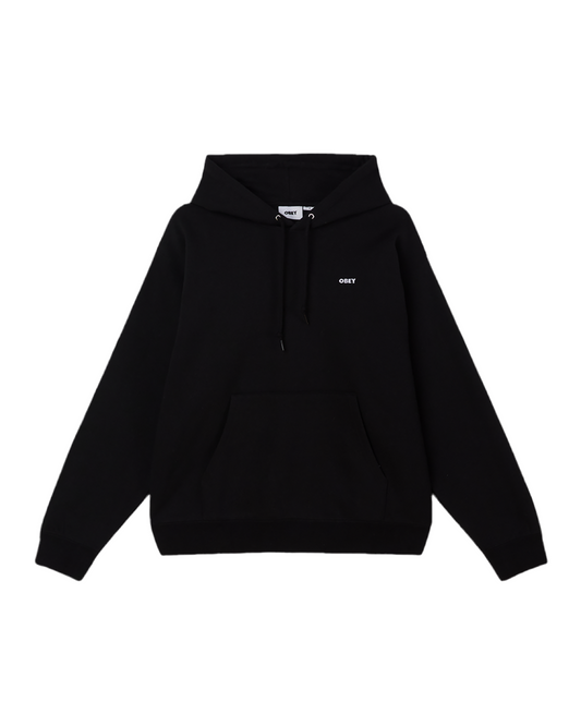 Obey 'Icon Stencil Flame' Hoodie - Black