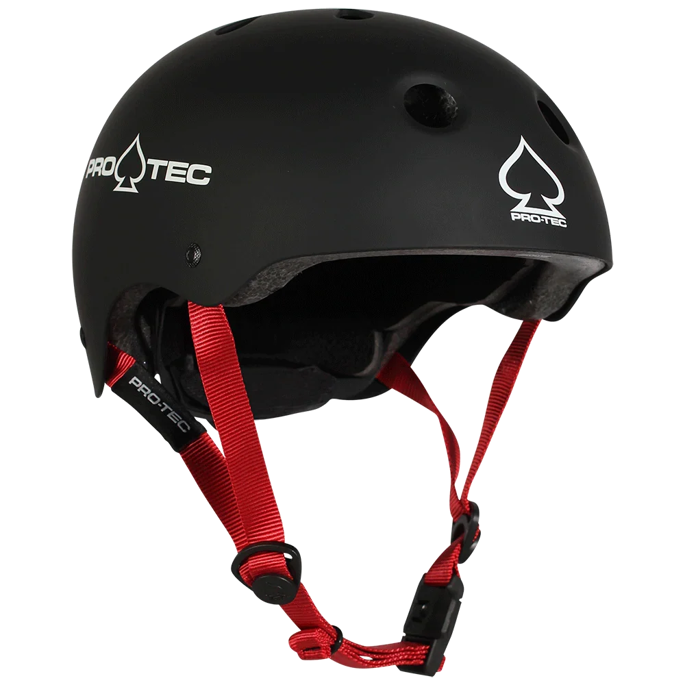 Pro-Tec 'Classic Certified' Skate Helmet - Matte Black (KIDS)