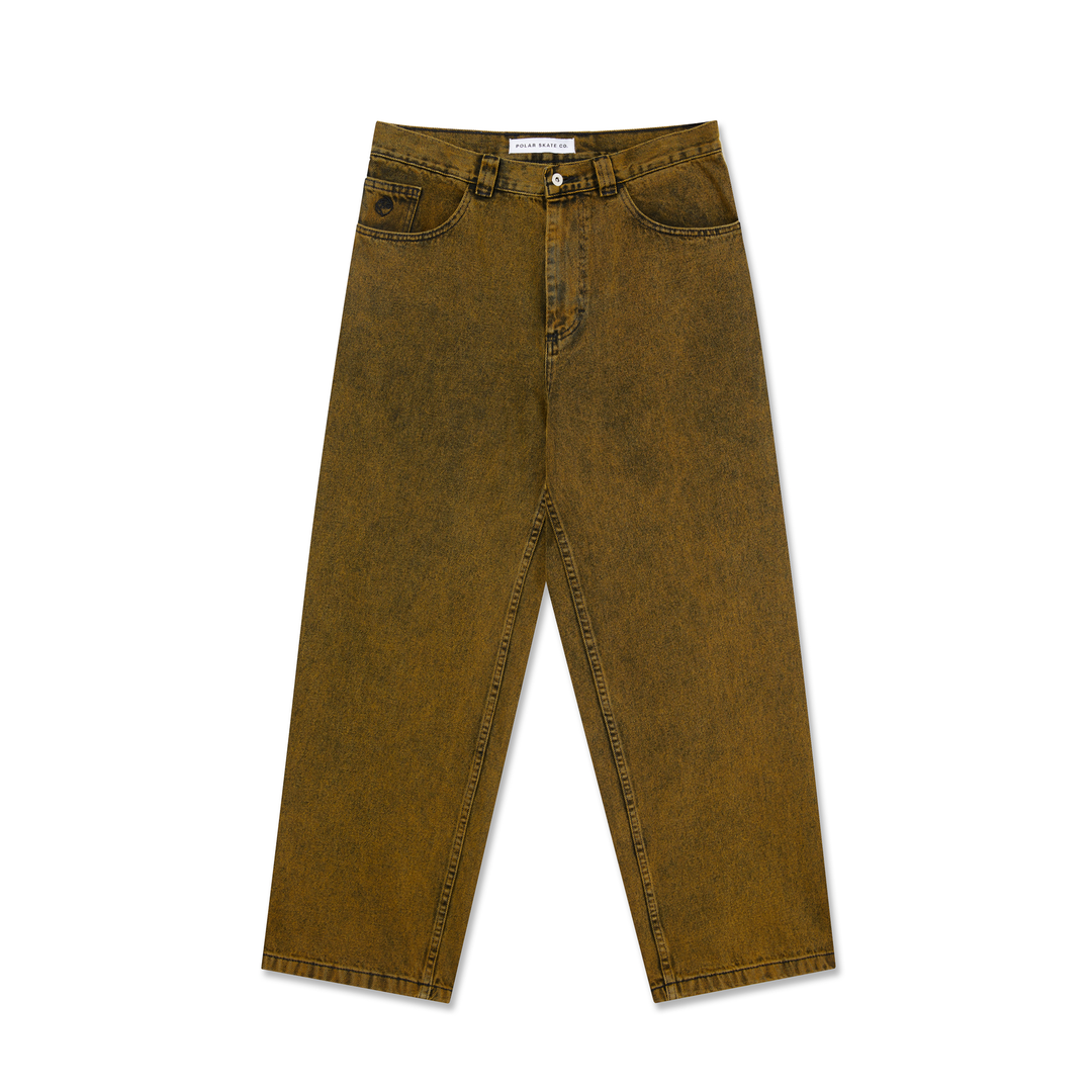 Polar Skate Co. 'Big Boy' Baggy Jeans - Yellow/Black