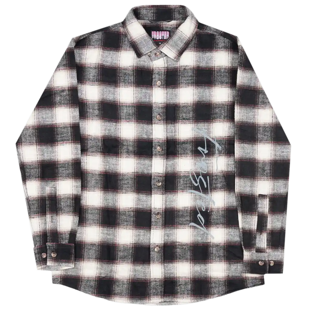 Frosted Skateboards 'Checks' Flannel L/S Shirt - Purple/Brown