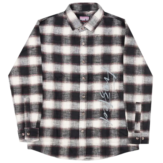 Frosted Skateboards 'Checks' Flannel L/S Shirt - Purple/Brown
