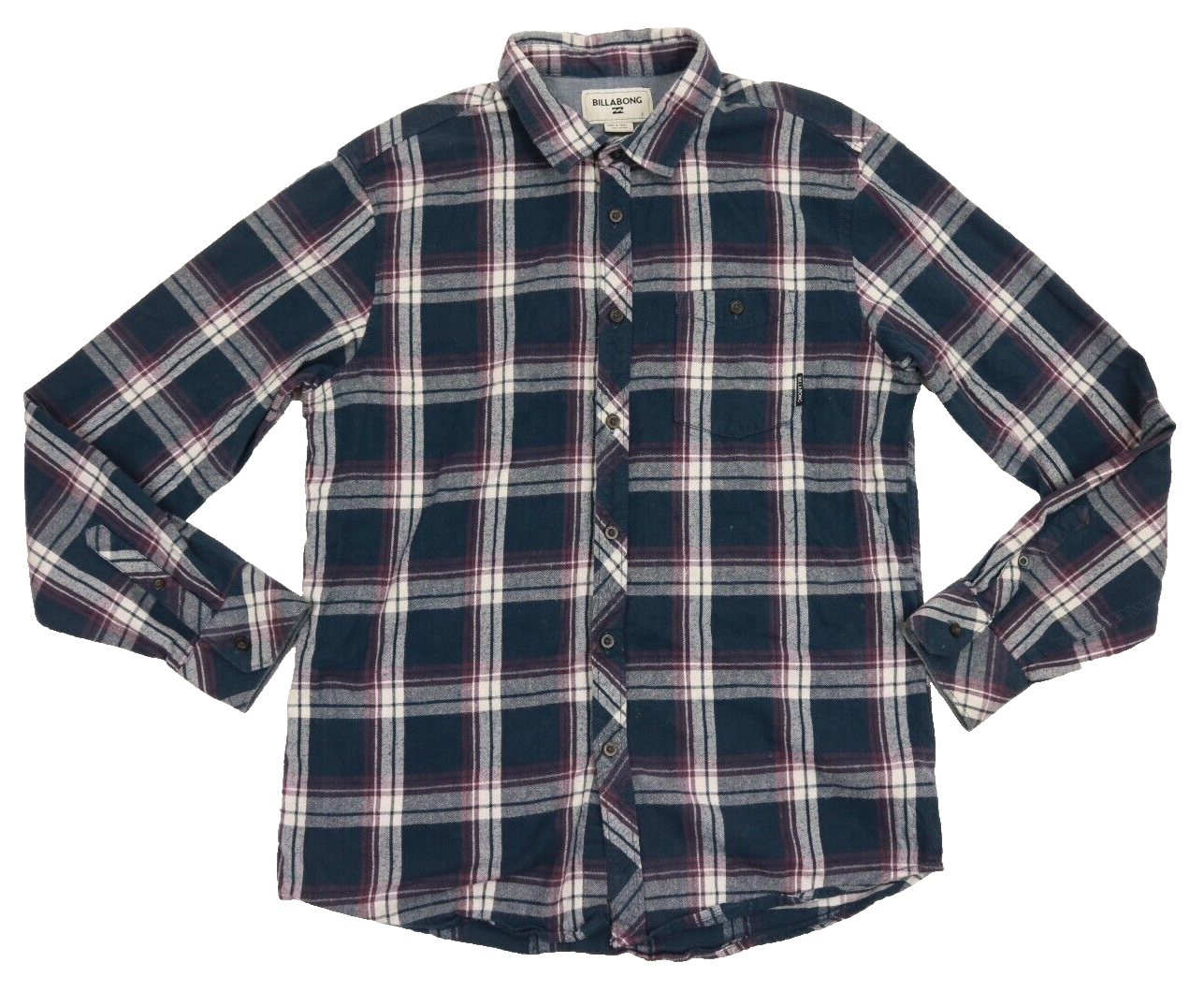 Billabong 'Bellford' Flannel Shirt - Indigo/White/Purple (KIDS)