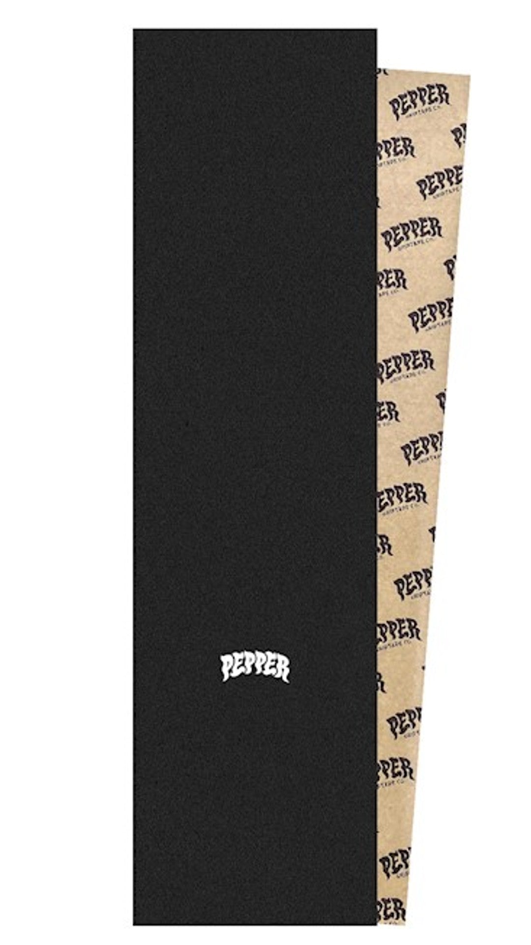 Pepper Grip 'Logo Centered' Griptape - Black