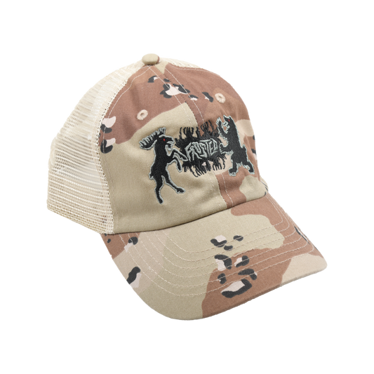 Frosted Skateboards 'Hunt' Trucker Cap - Desert Camo