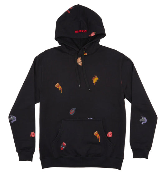 DC Shoes x Marvel 'Deadpool All Over' Hoodie - Black/Multi