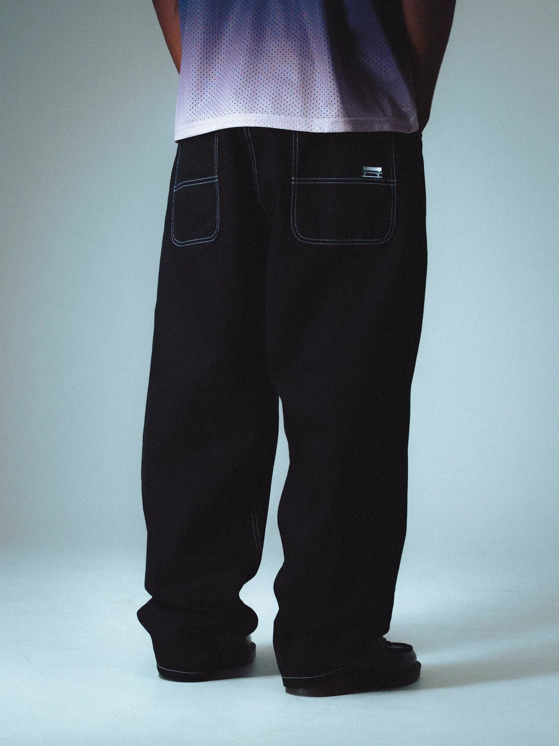 Jacker 'Classic' Denim Baggy Pants - Black