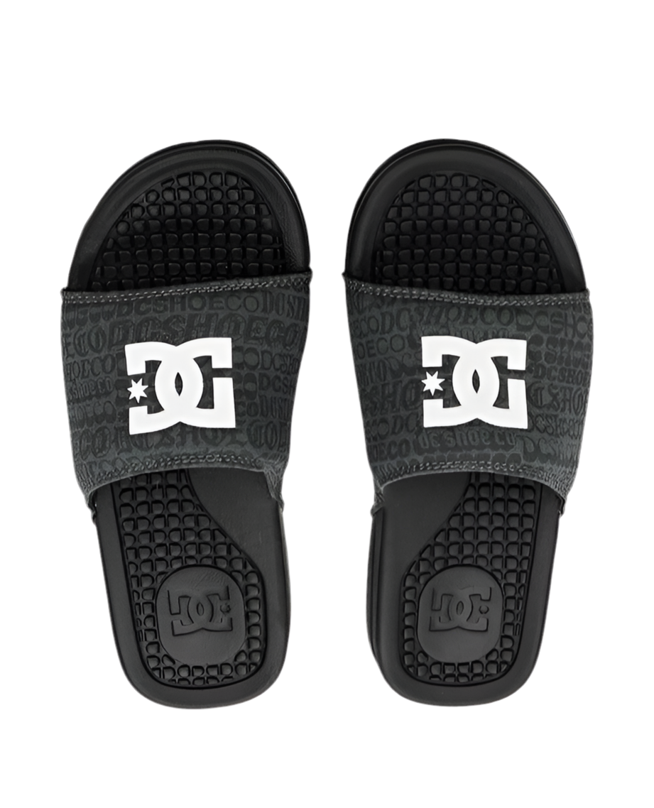 DC Shoes 'Bolsa' Slide - Black/White Print