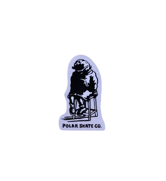 Polar Skate Co. 'Dark Thoughts' Sticker - Black