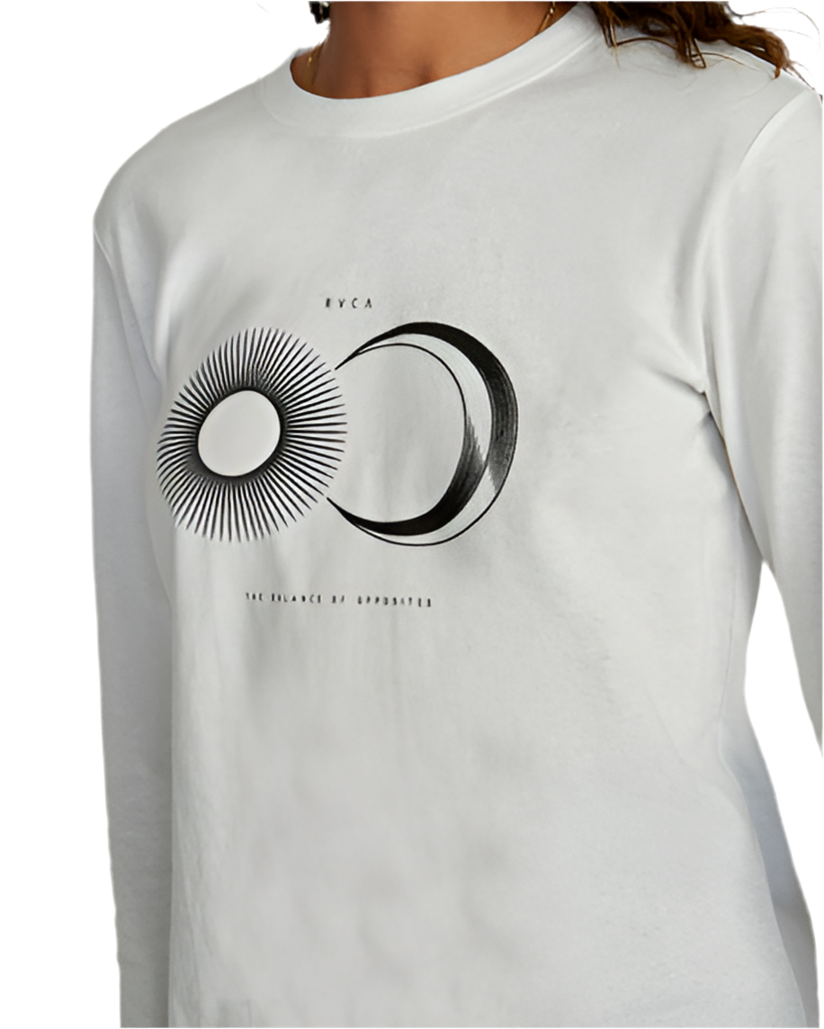RVCA 'Celestial Twist Long-Sleeve' L/S Tee - White (Women's)
