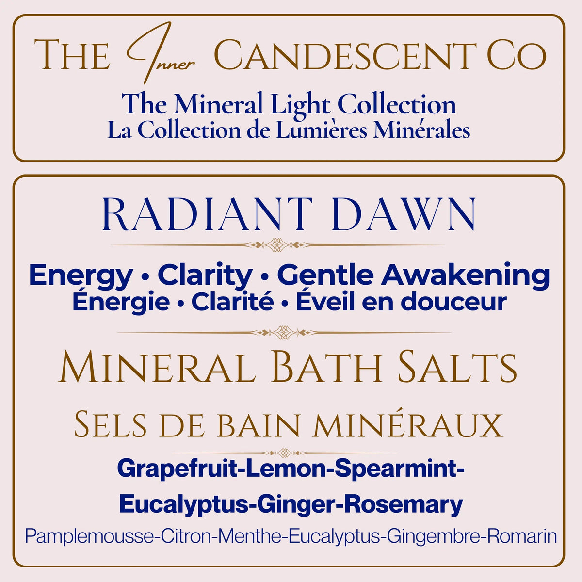 Sels de bain au magnésium Radiant Dawn – Énergisants