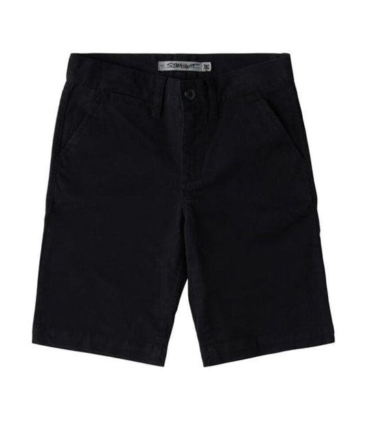 DC Shoes 'Worker' Chino Shorts - Black (KIDS)