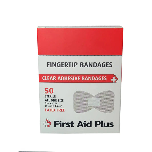 Pansement adhésif en plastique pour le bout des doigts, 7,6 cm x 4,4 cm, 50/boîte