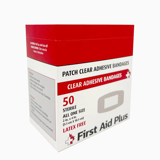Pansement adhésif plastique extra large, 5 x 10 cm, 50 par boîte