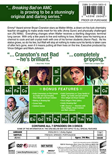 Breaking Bad: The Complete First Season - DVD (Used)