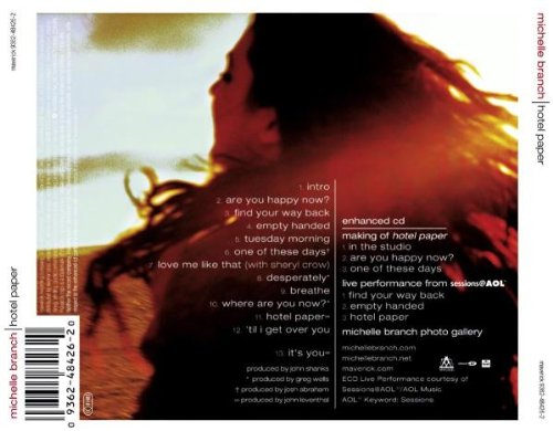 Michelle Branch / Hotel Paper (U.S. Version-Enh'd) - CD (Used)