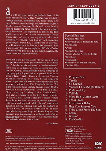 Stevie Ray Vaughan & Double Trouble / Live At The El Macambo 1983 - DVD (Used)