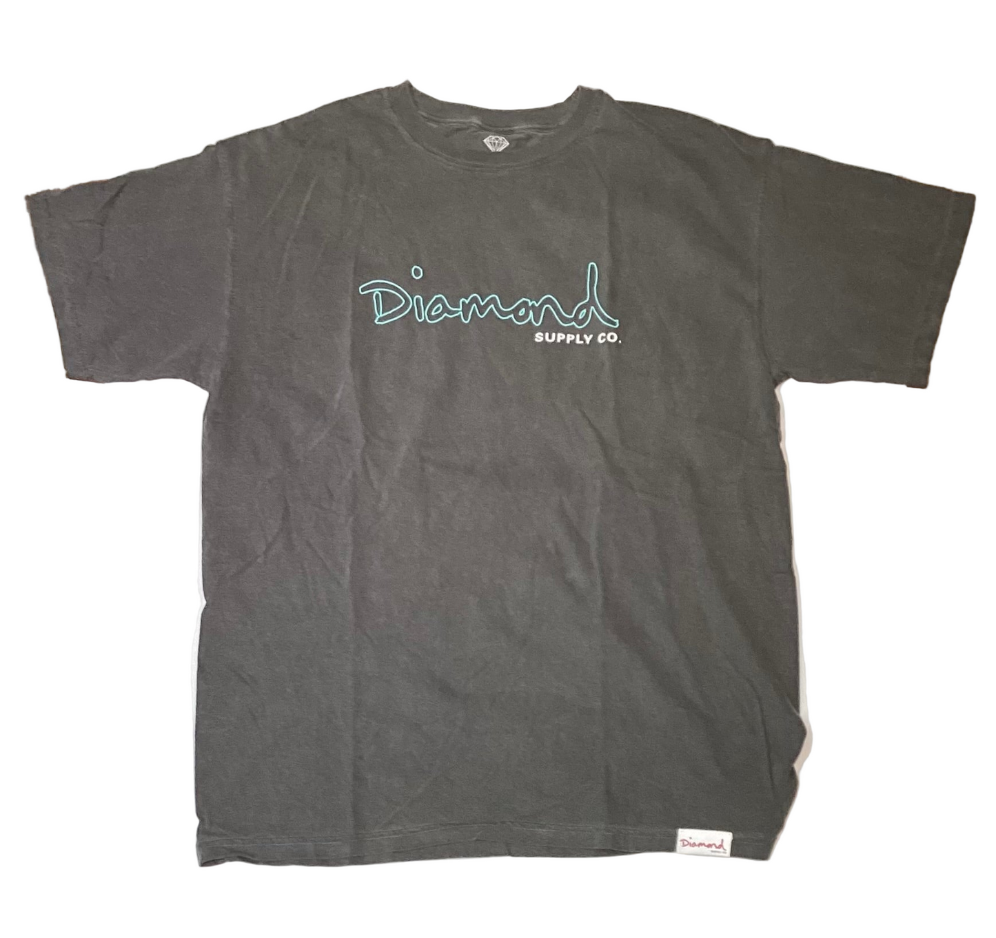 Diamond Supply Co. 'OG Logo' Washed Tee - Black