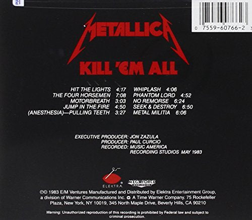 Metallica / Kill 'em All - CD (Used)