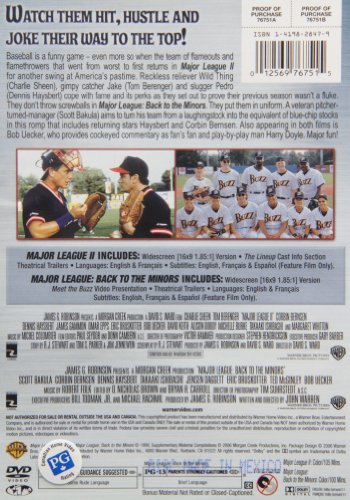 Major League 2 + Major League 3 (DBFE) - DVD