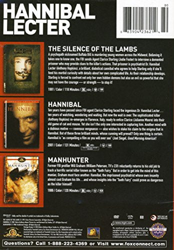 Hannibal Lecter Triple Feature (The Silence of the Lambs / Hannibal / Manhunter) [Import]
