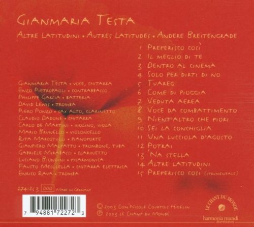 Gianmaria Testa / Altre Latitudini - CD (Used)