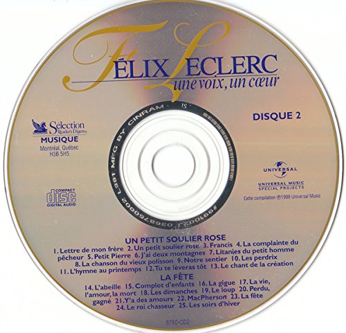 Félix Leclerc: Une Voix, Un Coeur - 1999 - (Canada - Compilation) - CDX4