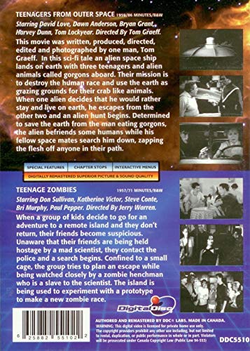 Teenagers from Outerspace / Teenager Zombies (Double Feature)