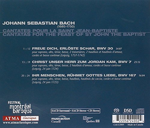 Bach: Cantatas Bwv 7 30 167