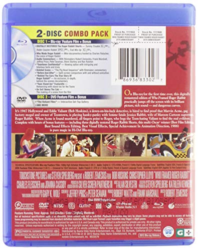 Who Framed Roger Rabbit: 25th Anniversary Edition Blu-ray Combo (Blu-ray + DVD)