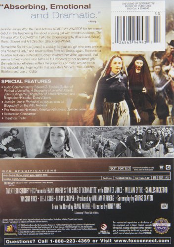 The Song Of Bernadette - DVD