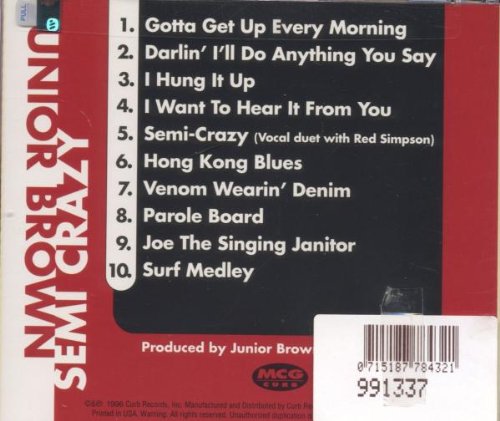 Junior Brown / Semi-Crazy - CD (Used)