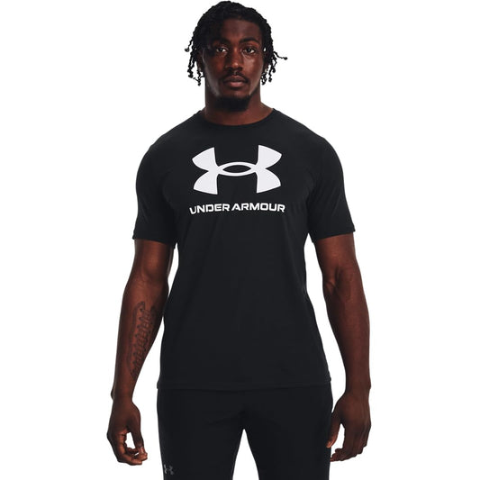 Under Armour Men's Sportstyle Logo Short Sleeve T Shirt, (001) Black / / White, 3X-Large 🍁 All In One Marketplace Canada