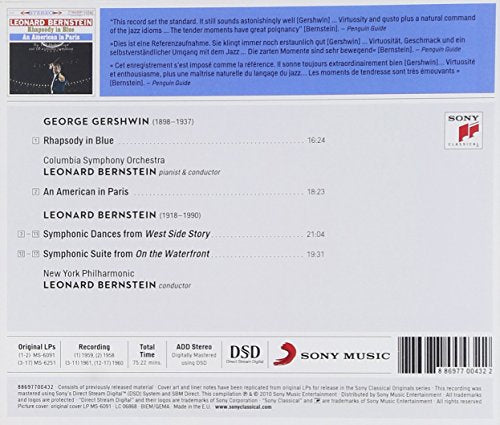 Gershwin: Rhapsody In Blue; An Ameri Can In Paris & Bernstein: Symphonic Dances