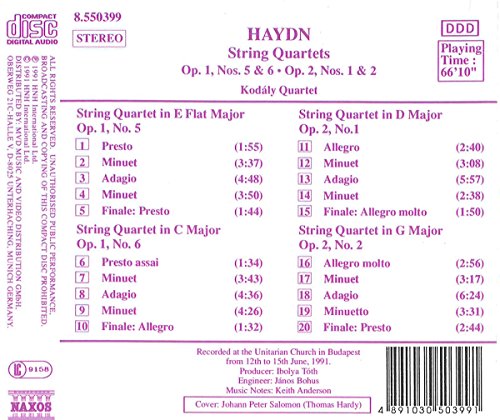 Streichquartette Op.1, 0+